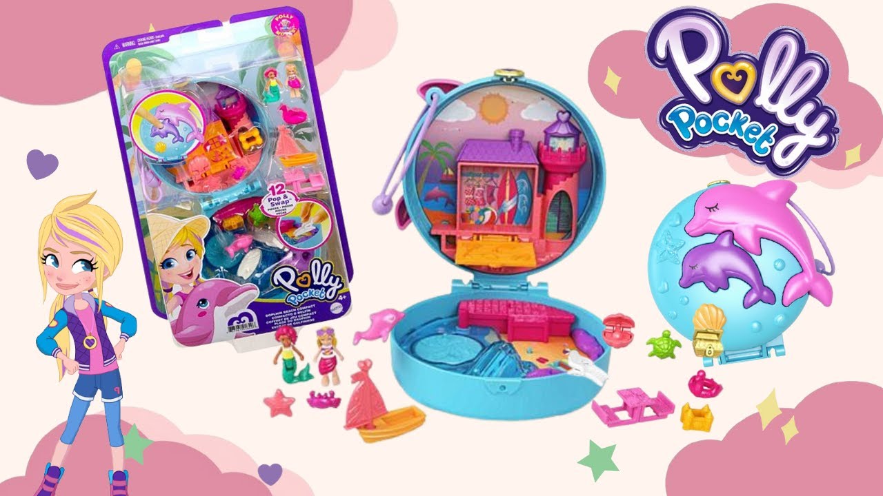 POLLY POCKET DOLPHIN BEACH BOX // UNBOXING 💕//Powline