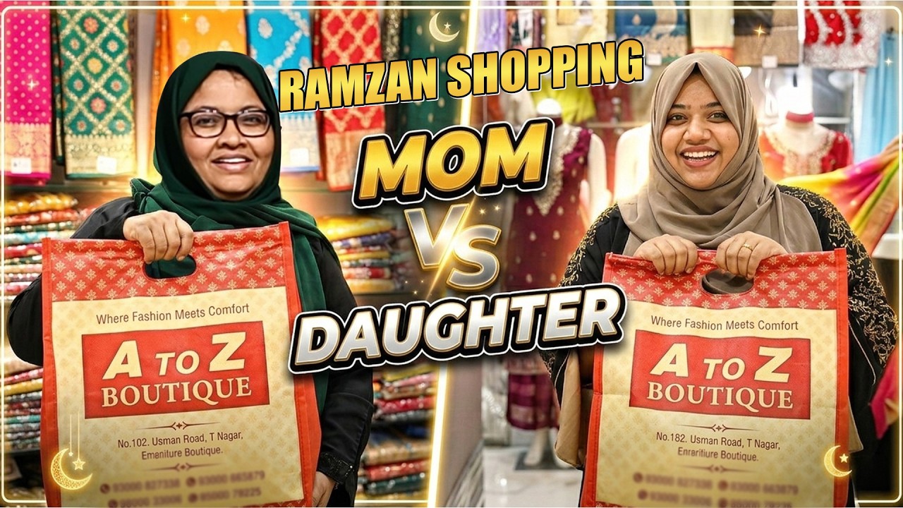 Shopping Challenge with Amma❤️ - Fun Eid Shopping😂 | Asifa Azar