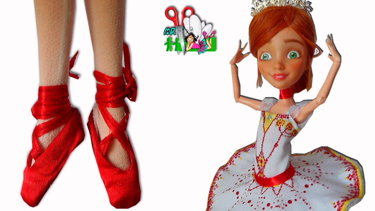 ПУАНТЫ БАЛЕРИНЫ ДЛЯ КУКОЛ Monster High, Barbie / Muza Rukodeliya 🌺