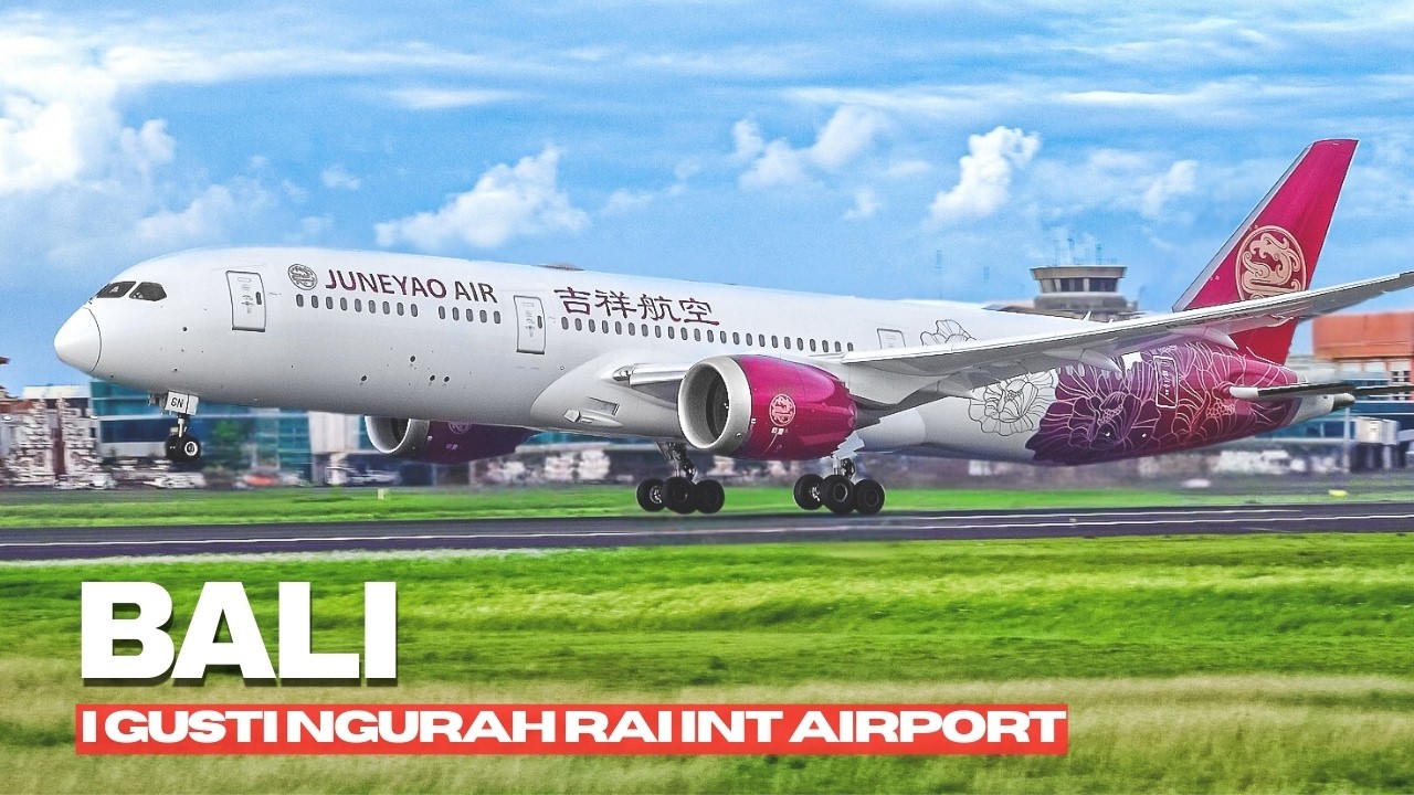 🇮🇩🌴✈️ ПОТРЯСАЮЩЕЕ ДВИЖЕНИЕ НА ВПП В БАЛИ! 20 минут качественного споттинга в Нгурах-Рай (DPS/WADD)