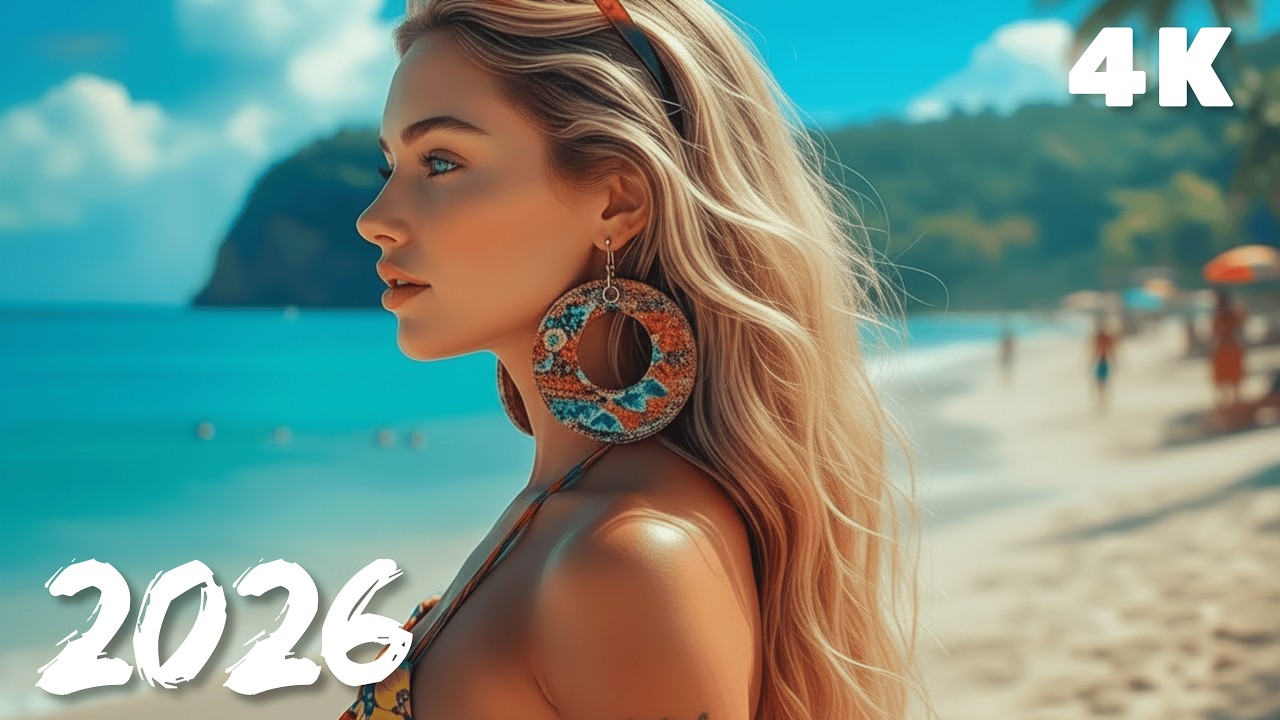 Wave Silence Therapy 🌊 Chill Deep House Tropical Summer Meditative 4K UHD 2026 | Blue Shore Beats