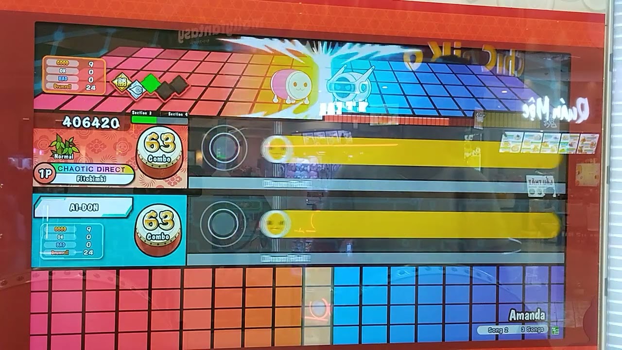Taiko no Tatsujin(太鼓の達人)-Amanda Normal Full combo(AI Battle)