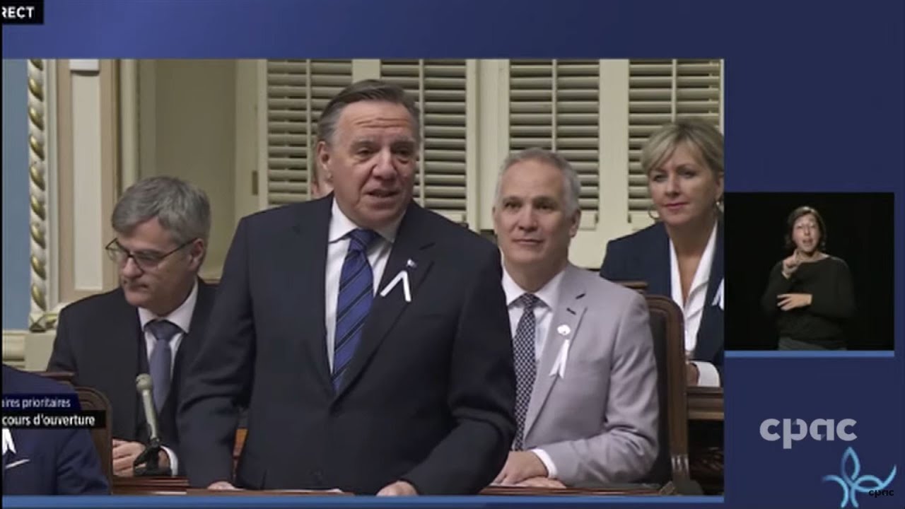 Le PM du Québec, François Legault, présente les priorités de son gouvernement – 30 novembre 2022