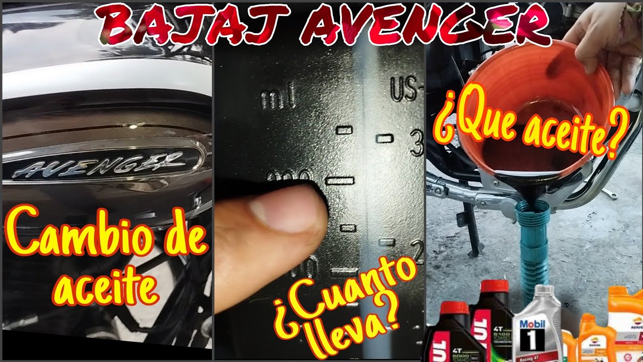 Cambio de Aceite / Que aceite y cuanto lleva Bajaj Avenger 220 (Explicado Paso a paso)