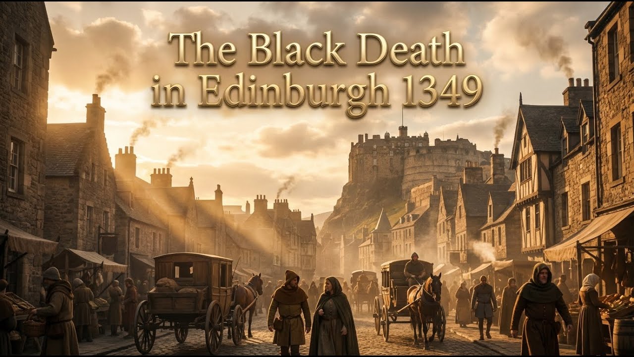 The Black Death in Edinburgh 1349  AI Reconstruction