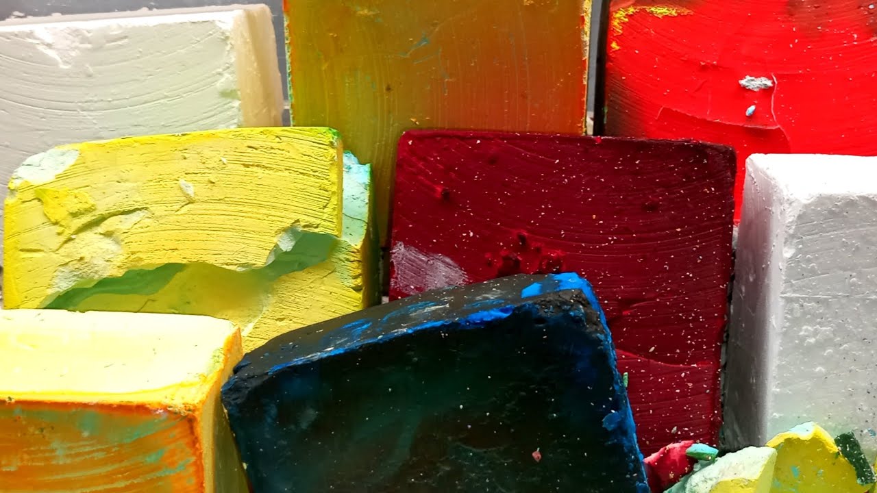 Dyed Chalk/ASMR/Soft Chalk/Oddlysatisfying