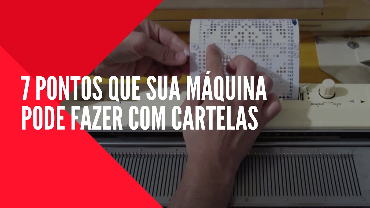 Tricô à Máquina - Elgin 840 | 7 Pontos que sua máquina pode fazer com Cartelas!