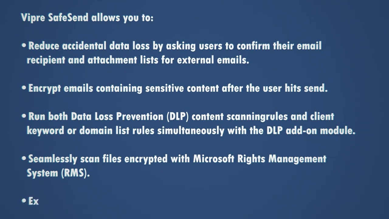 Vipre SafeSend Demo