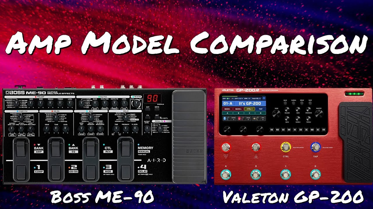 Comparing Like Amp Models on the Boss ME-90 & the Valeton GP-200