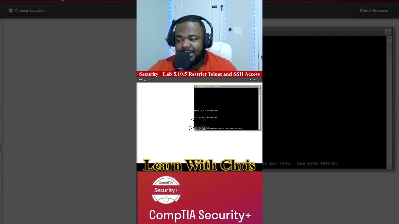 🔐 Security+ Lab 5.10.5 — Restrict Telnet and SSH Access