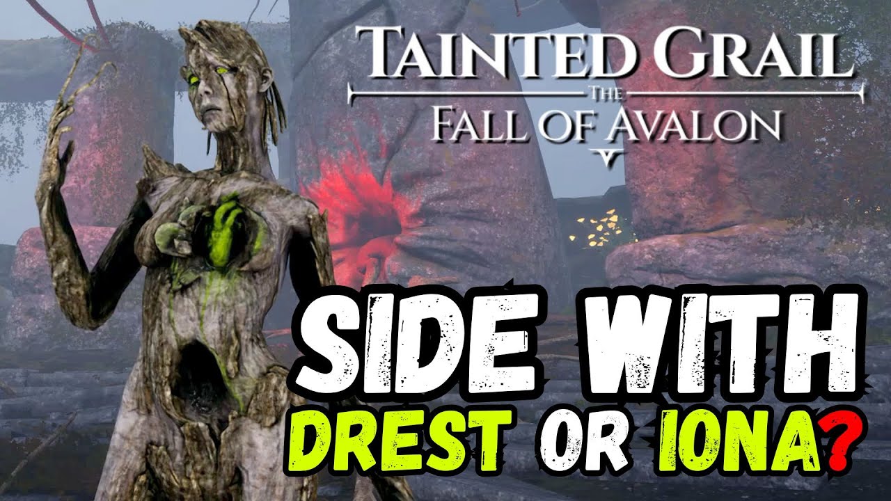 Should You SIDE WITH DREST OR IONA in Tainted Grail The Fall of Avalon? #taintedgrail #rpg