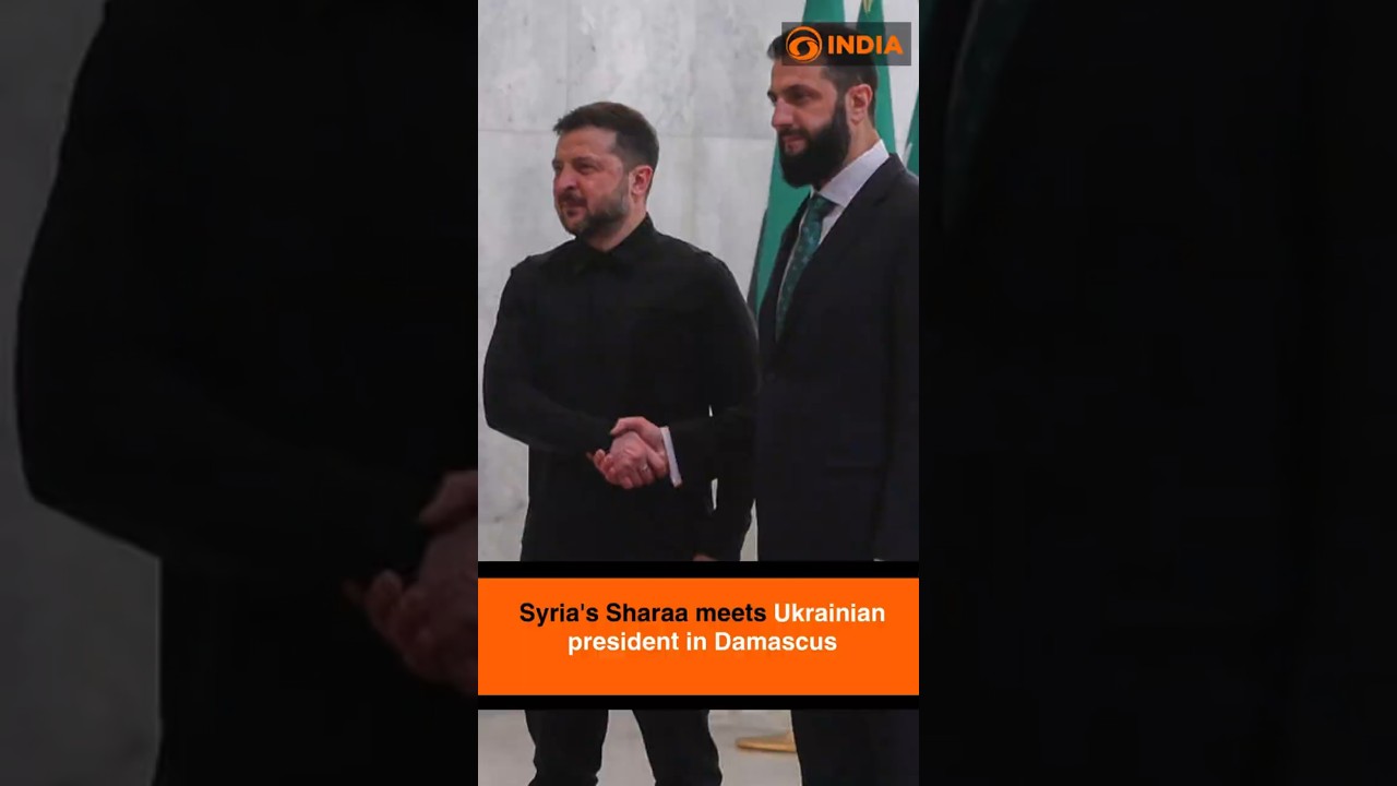 Syria's Sharaa meets Ukrainian president in Damascus