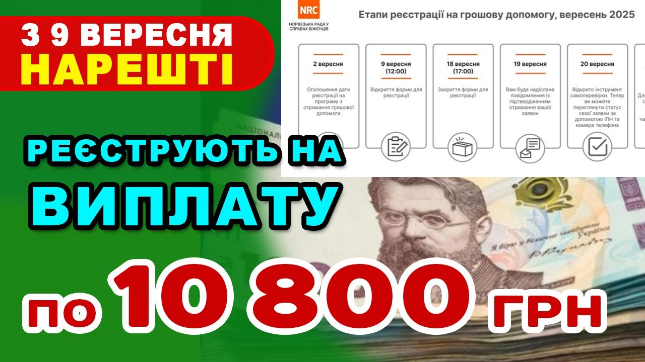 Усім ПРИГОТУВАТИСЬ Новий етап РЕЄСТРАЦІЇ на отриманн МІЖНАРОДНОЇ ГРОШОВОЇ ДОПОМОГИ - кому і як
