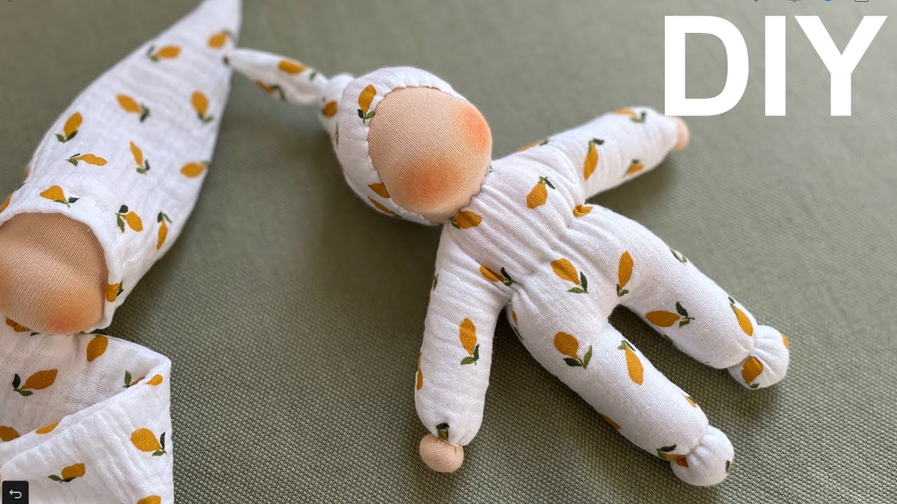 Waldorf Doll for Baby / Organic Cotton Rag Doll / Pattern / 양모솜 발도르프 인형만들기 / 패턴
