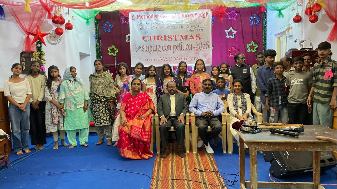 Christmas Singing Competition - 2025 From M.Y.F (Methodist Central Church, yadgir)