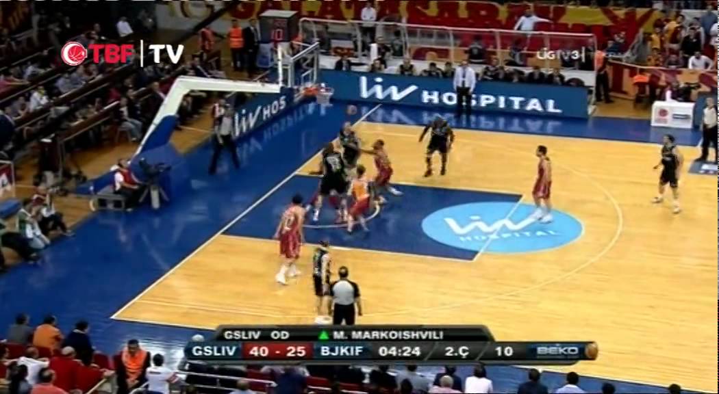 Galatasaray LH 70 Beşiktaş İF 72 - TBL Çeyrek Final 1. Maç 13.05.2014