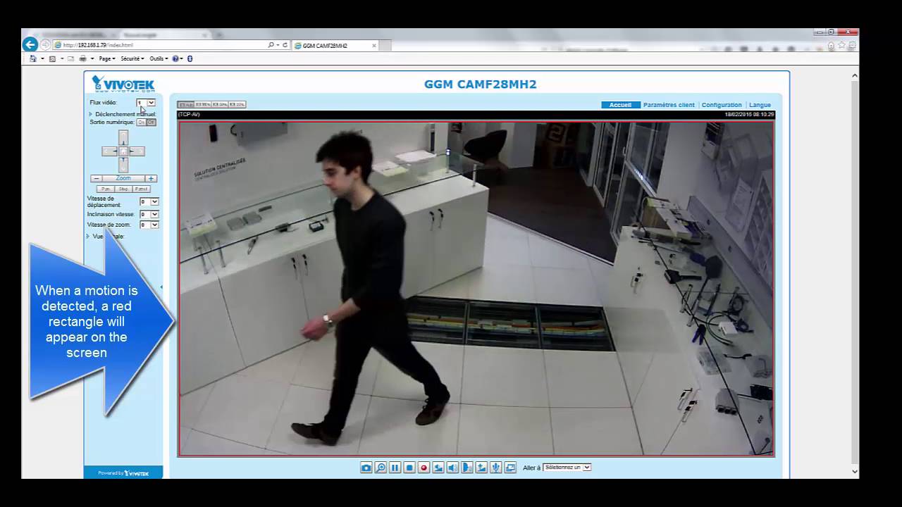 How to configure a motion detection on a Gigamedia NVR ?