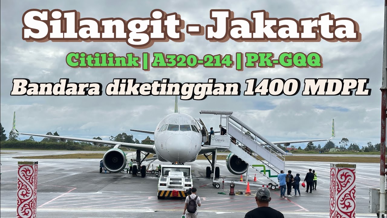 Naik Pesawat Terbang dari Bandara Silangit (DTB) ke Jakarta (HLP) | Citilink Airbus A320 | PK-GQQ