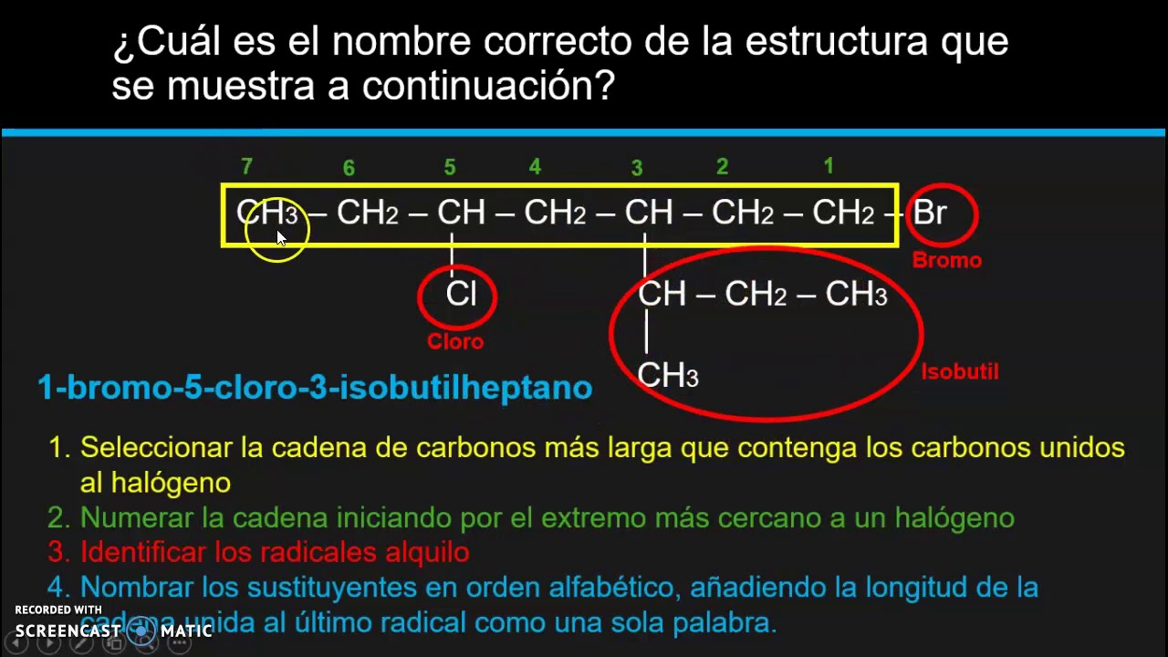 Grupos funcionales: Halogenuros de alquilo y alcoholes