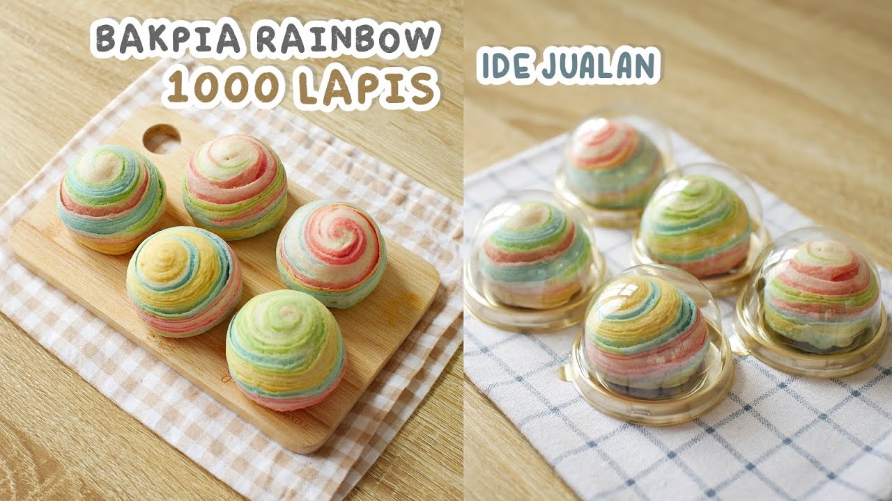 Istimewa!! BAKPIA RAINBOW SERIBU LAPIS - Cocok Buat Ide Jualan dan Bingkisan