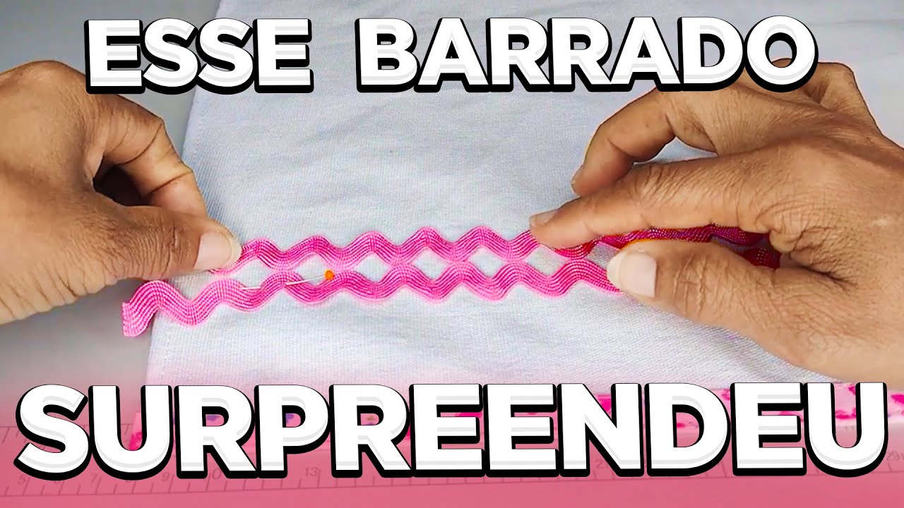 NOVO Barrado em TECIDO FÁCIL e BARATO Pano de Prato Costura Criativa Passo a Passo Jeito de Costurar