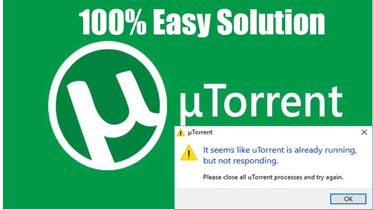 it seems like utorrent is already running but not responding problem solved | Utorrent not opening