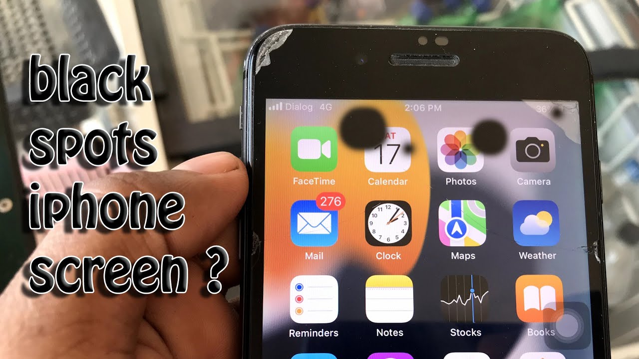 How to fix black spots on iPhone display