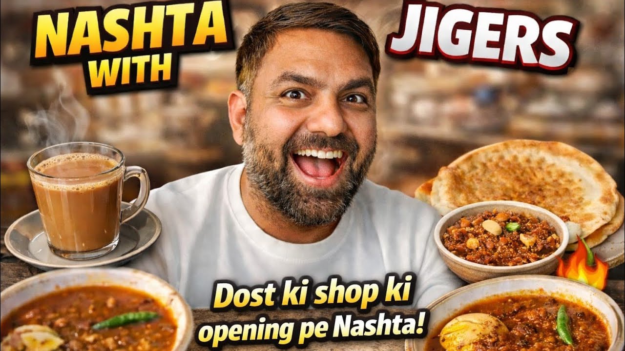 “Dost ki shop ki opening par yaadgaar nashta ❤️🔥”#NashtaVlog #ShopOpening #DostanaVibes#food #funny 