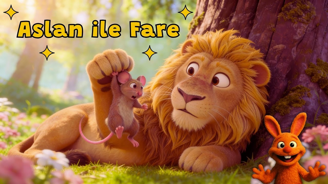 Aslan ile Fare | Çocuk Masalı | @BunnyDooTV #masal #çocukmasalı