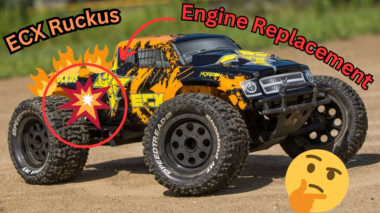 ECX Ruckus RC motor replacement (full rebuild)