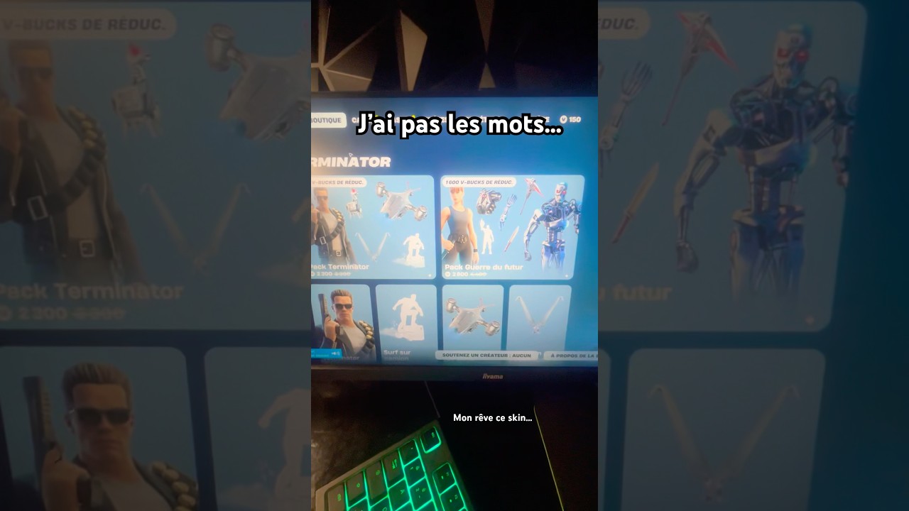 450jours 💀 #fortnite #viralshort #setupgamer #kuzz #viral #pourtoi #boutiquefortnite #terminator