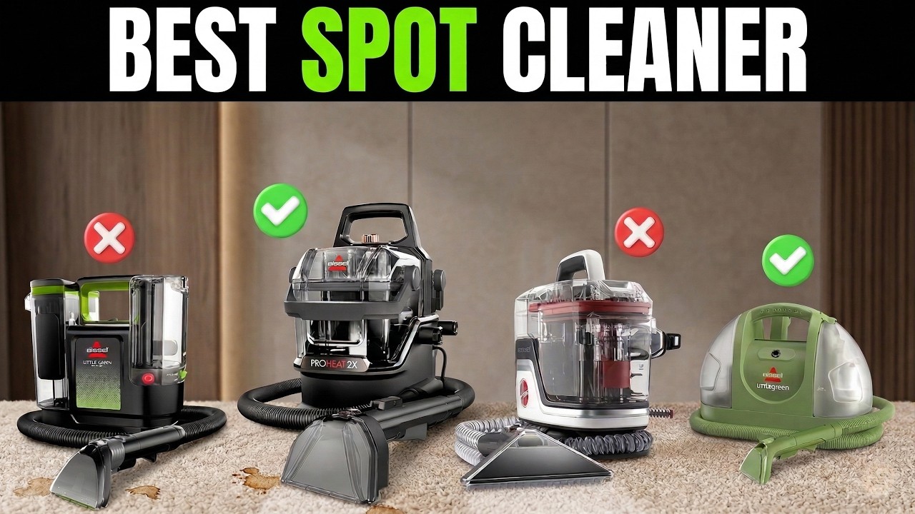 ✅ 7 Best Spot Cleaners for Carpets & Upholstery [2026]🧼 Portable Carpet Cleaner Machine | Cars, Pets
