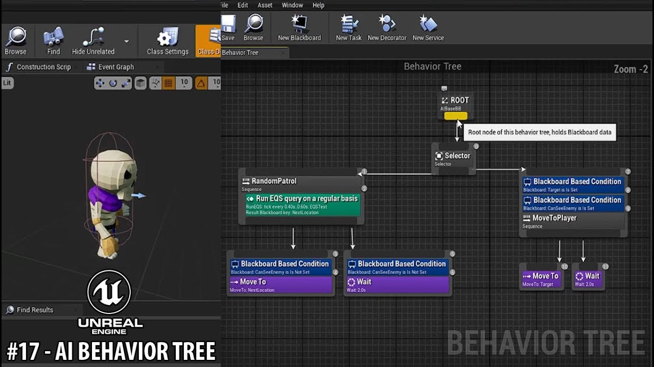 Unreal Engine #17 - Behavior Tree & AI Perception (Deep Dive into the basics)