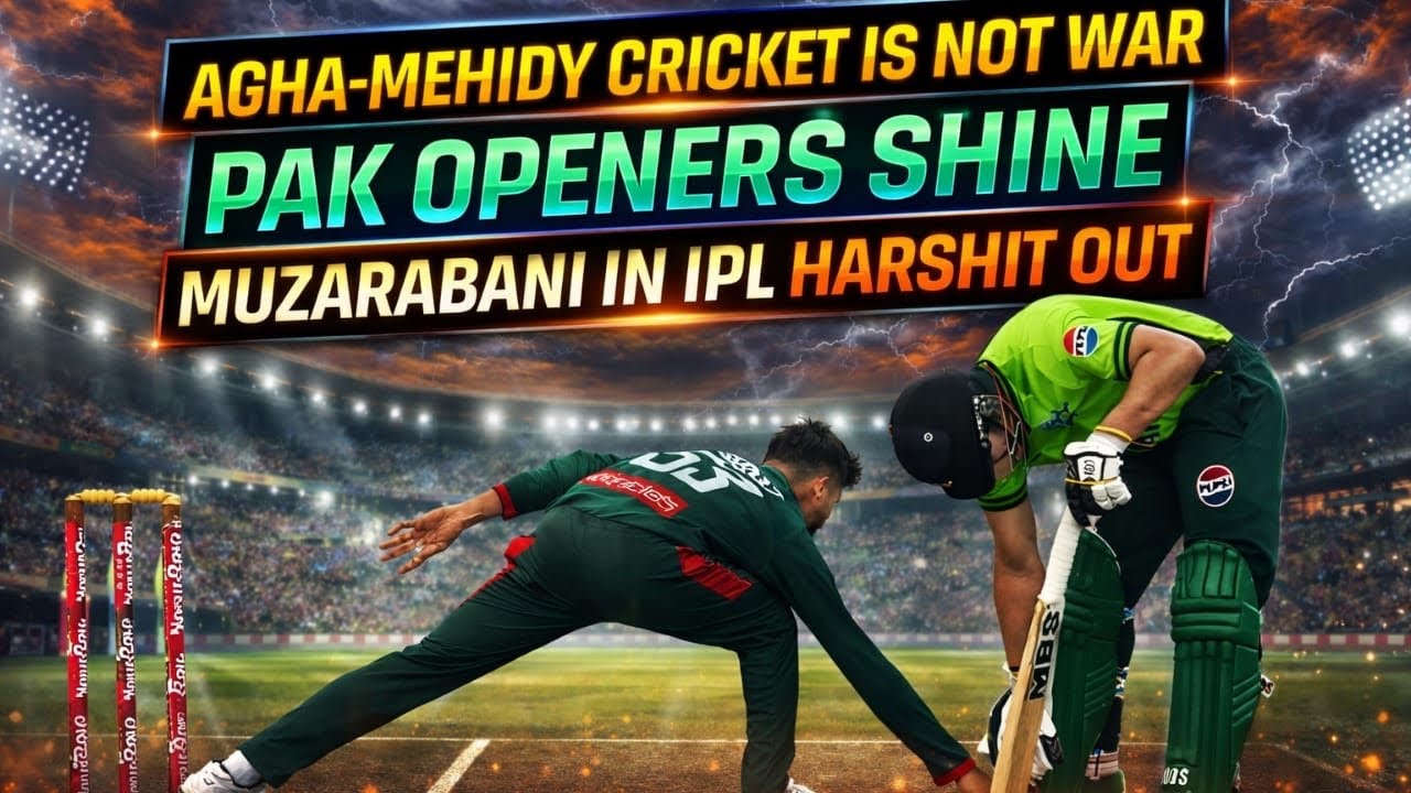 Agha-Miraz cricket is not war | Pak openers shine | Rain stopped | Muzarabani in IPL, Harshit out