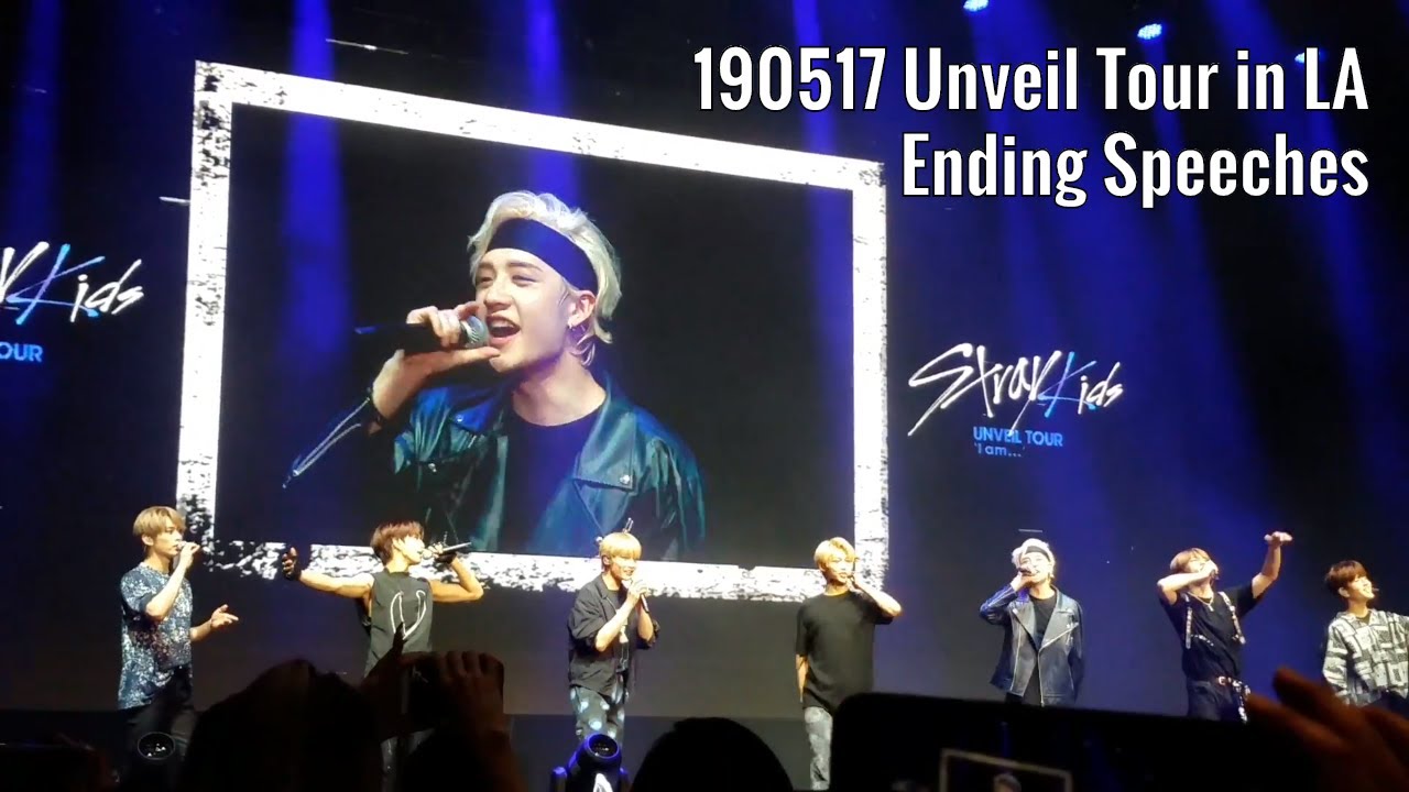190517 Stray Kids Ending Ments - Unveil Tour in LA