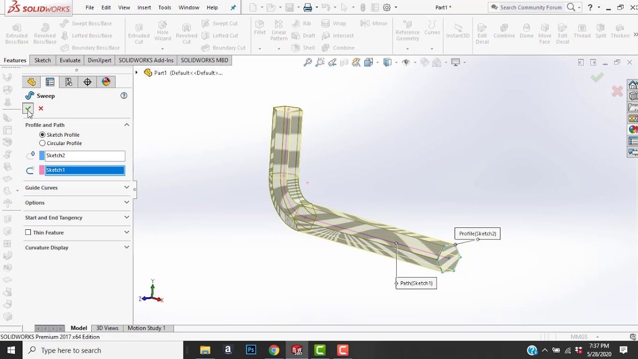Diseño Llave Allen 9mm Solidworks