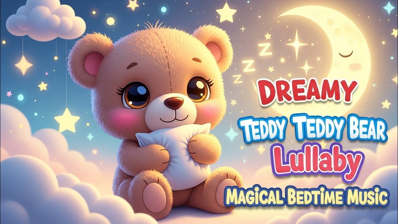 Dreamy Teddy Bear Lullaby 🌟 | Magical Bedtime Music for Toddlers 💤