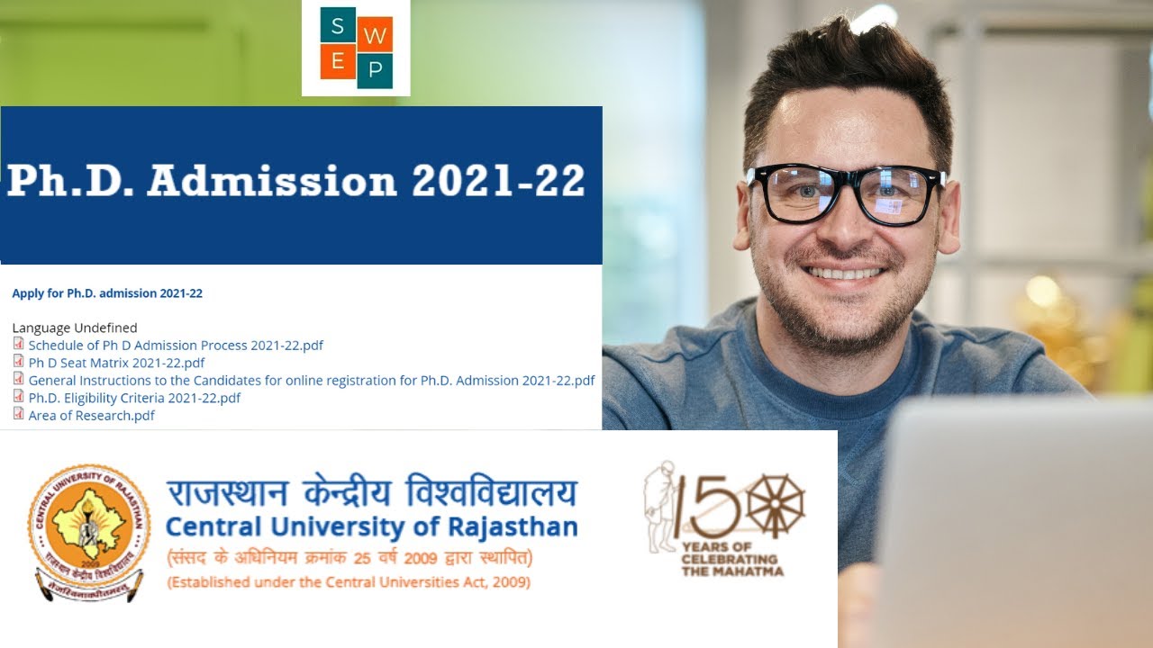 CURAJ || PhD Admission 2021 || Rajasthan University || Central University || Last Date