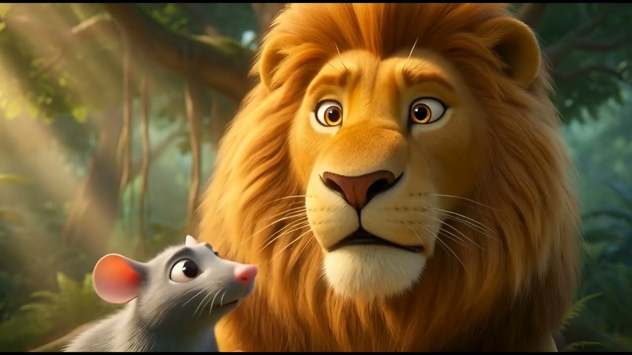 Lion and Mouse Story for Kids 🦁🐭 | Moral Story in English | Never Judge by Size 