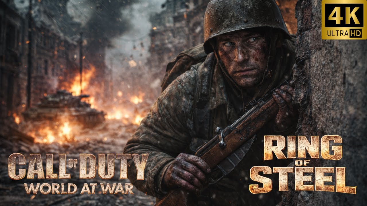 Call of Duty: World at War Ring of Steel (4K Cinematic Gameplay | No Commentary)