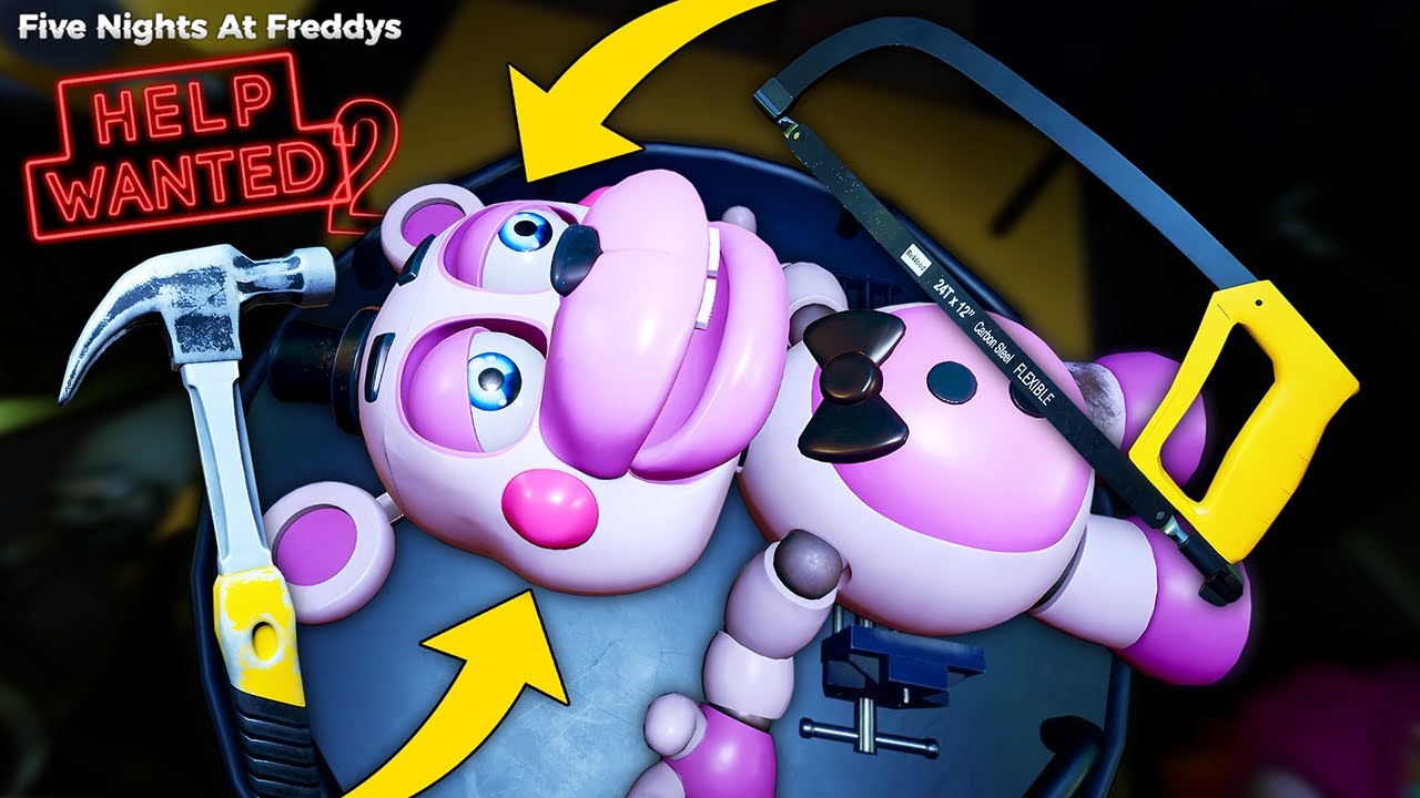 PRÓBUJĘ NAPRAWIĆ HELPY'EGO PRZY POMOCY MŁOTKA I PIŁY | FNAF: HELP WANTED 2
