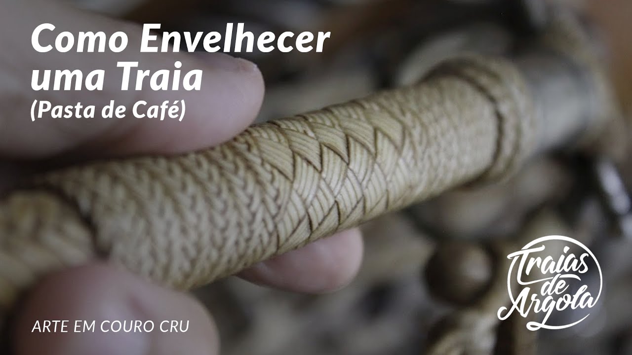 COMO ENVELHECER UMA TRAIA COM PASTA DE CAFÉ - TRAIAS DE ARGOLA