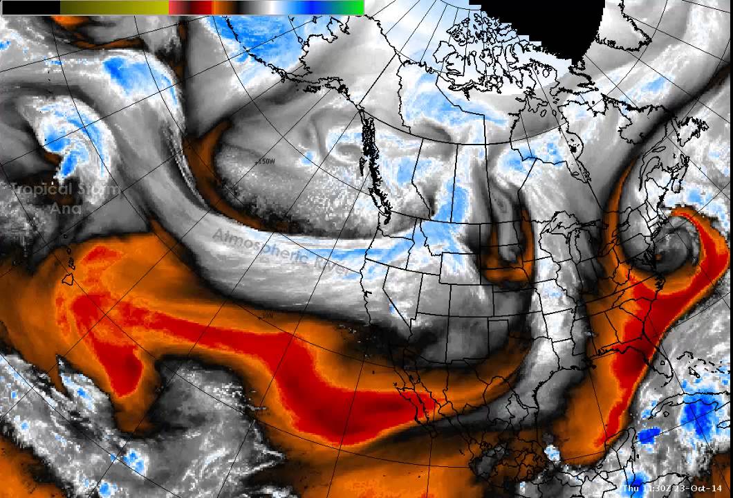 Water Vapor Imagery - October 23, 2014
