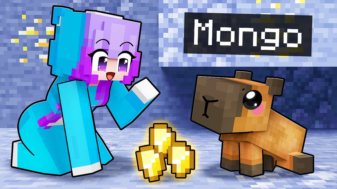 Playing As A BABY CAPYBARA In Minecraft!