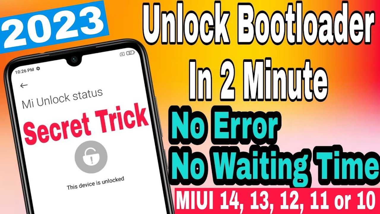 Ft. Redmi Note 7 Pro | How To Unlock Bootloader Of Any Xiaomi Phones Without Any Error 2023