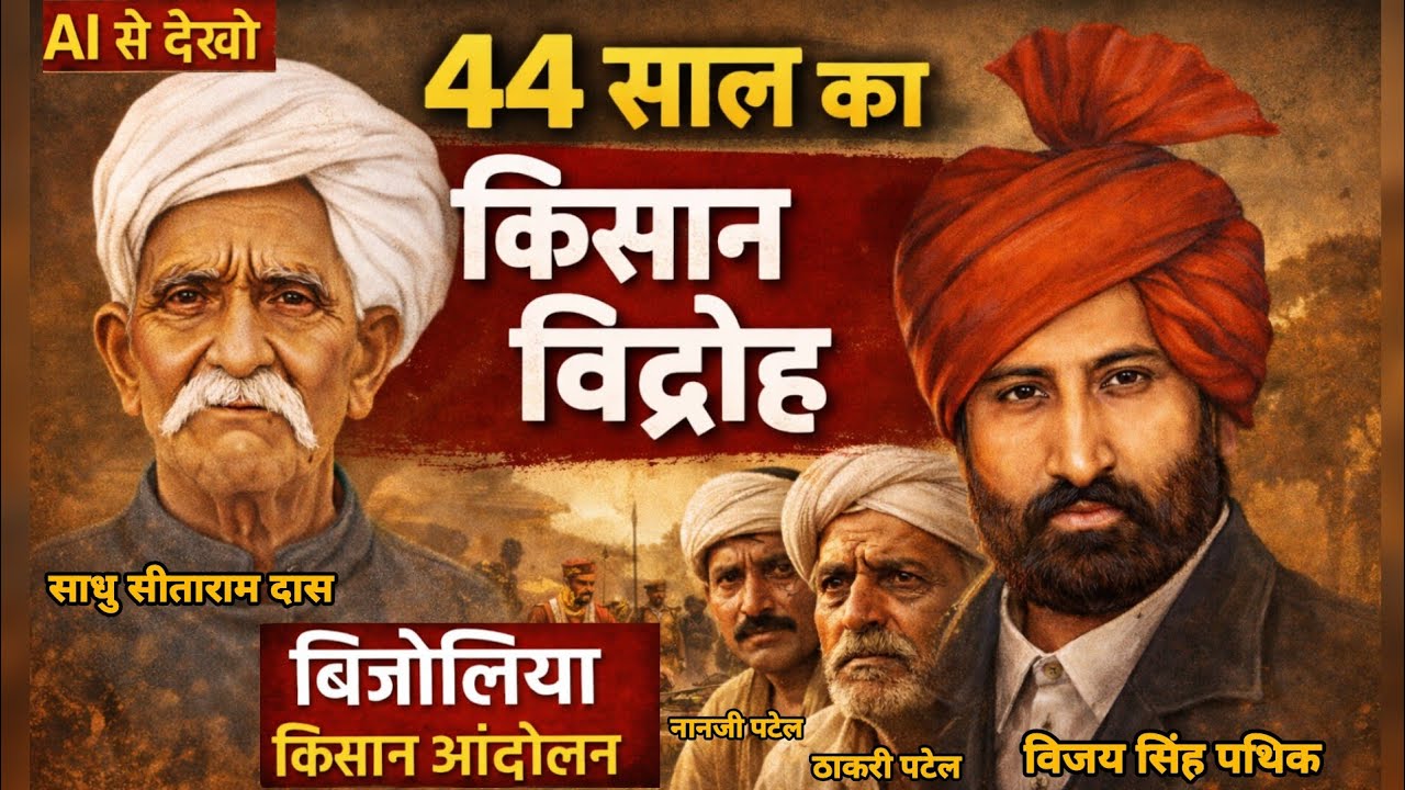 AI से देखो: बिजोलिया किसान आंदोलन का सच | लगान बंदी से क्रांति तक | Rajasthan History