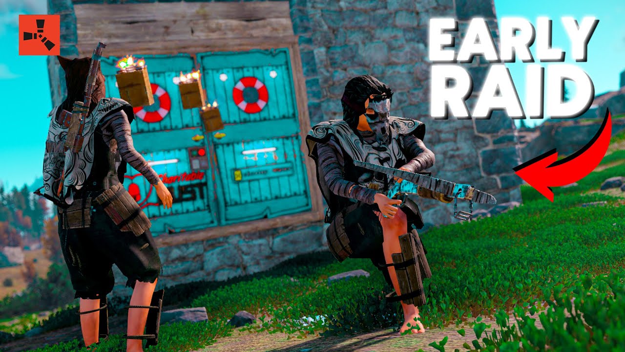 Rust - ASÍ ES UN EARLY RAID EN UN COMIENZO DE WIPE