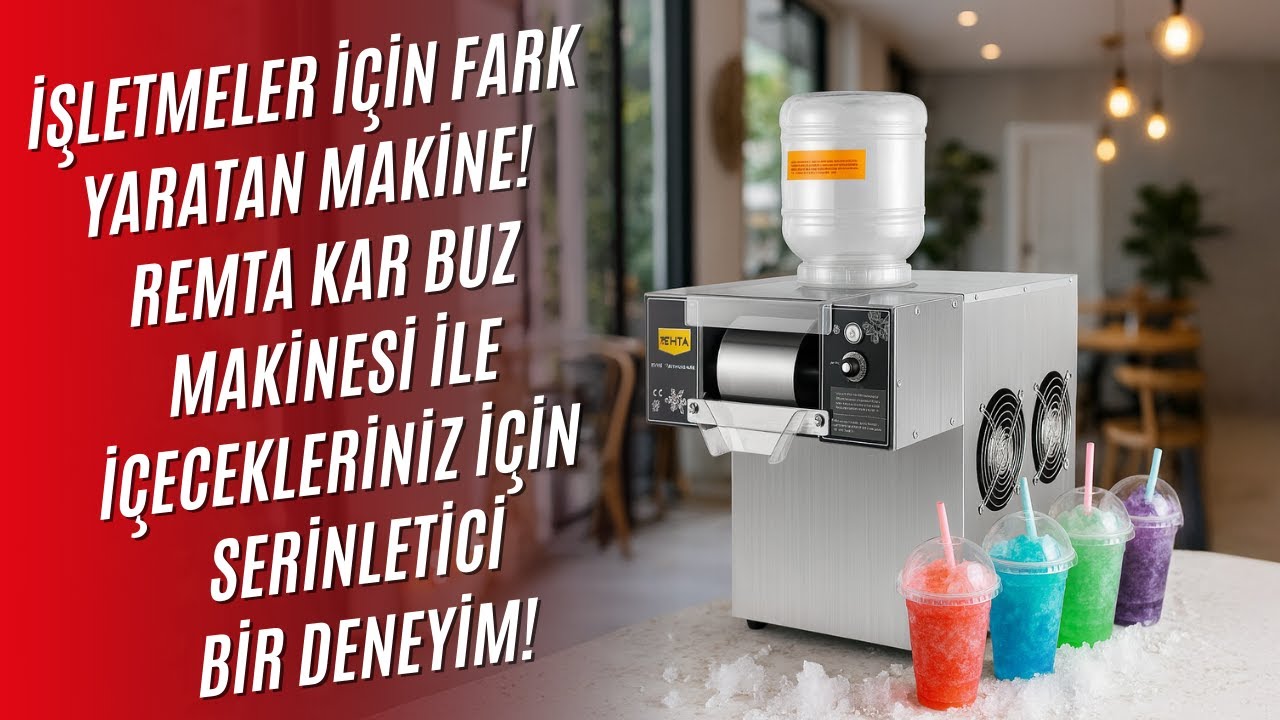Yazın Serinletici Lezzeti: Remta Kar Buz Traş & Snow Flake Makinesi Tanıtımı