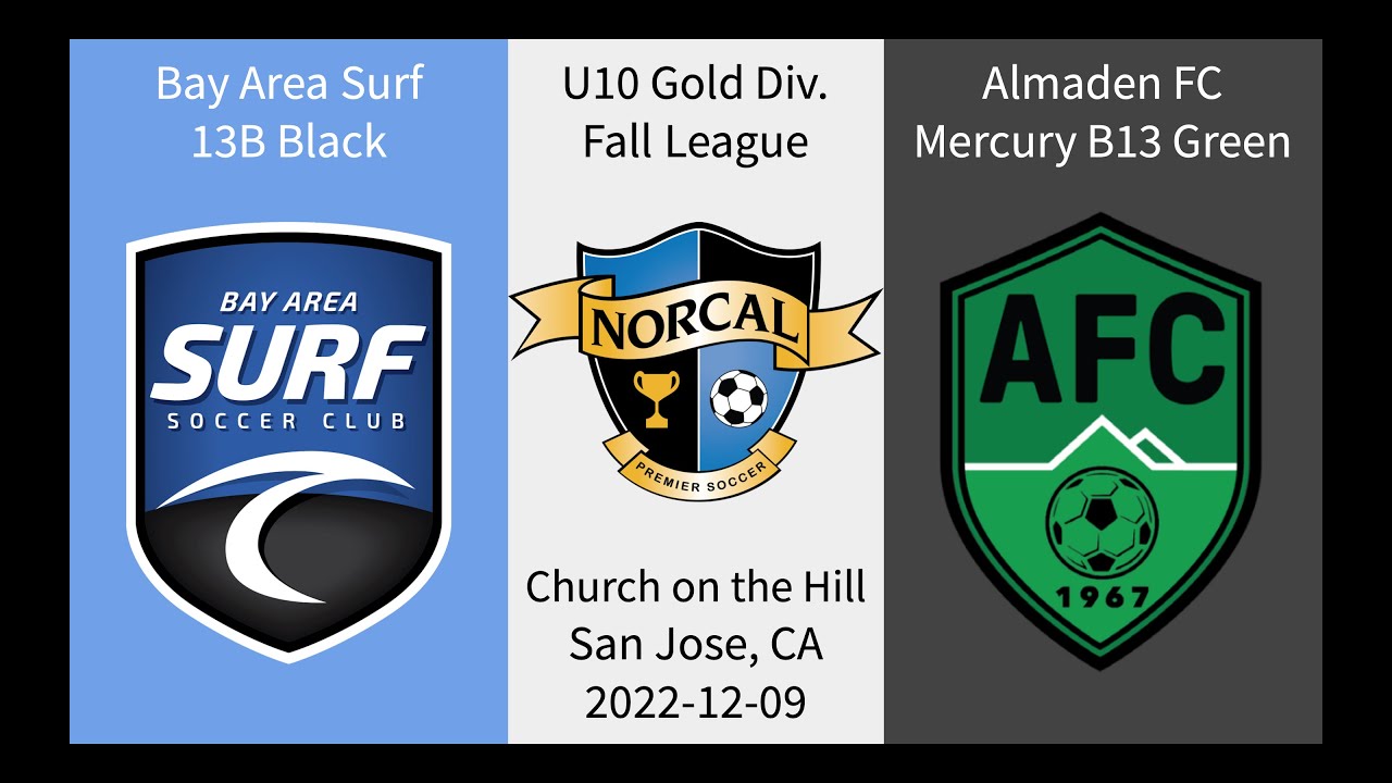 Bay Area Surf 13B Black 7-1 Almaden FC 13B Green | NorCal U10 Gold | 2022-12-09 | HL