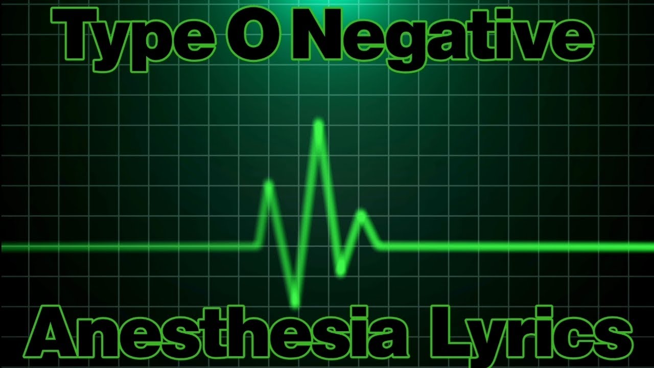 Type O Negative - Anesthesia Lyrics